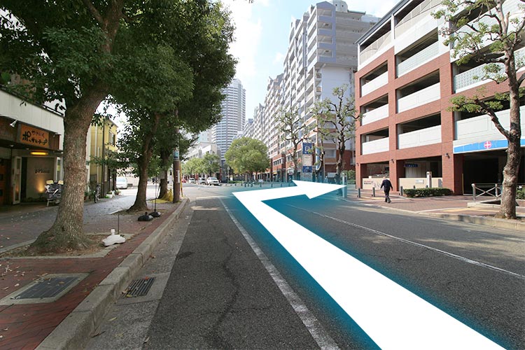 駐車場への道順2 | 交差点